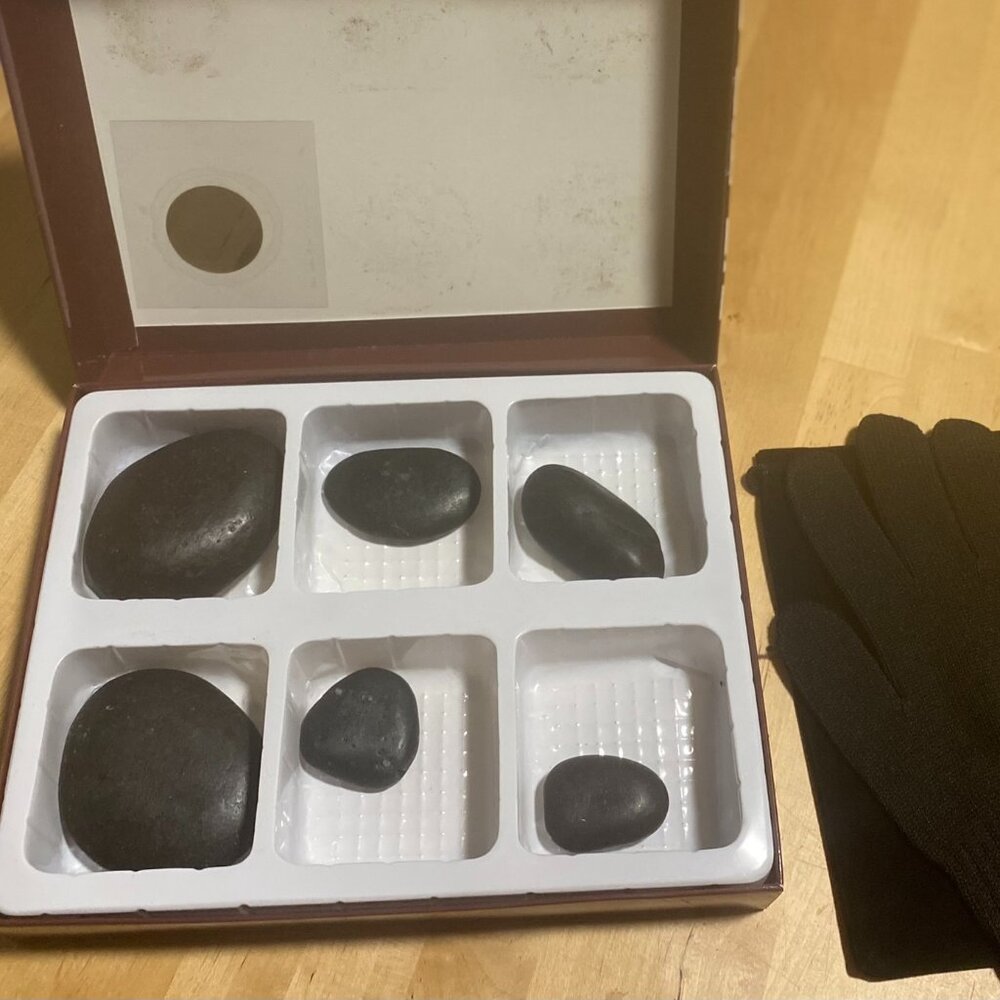 Dreamtime Hot Stone Massage Kit & Aromatherapy Book, At-Home Spa Wellness Set